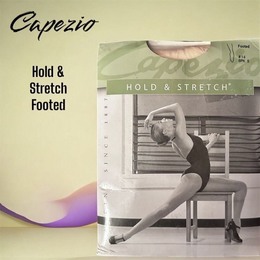Capezio Hold & Stretch Semi-Opaque Footed Women's Basic Ballet Pink Tights - Picture 1 of 7